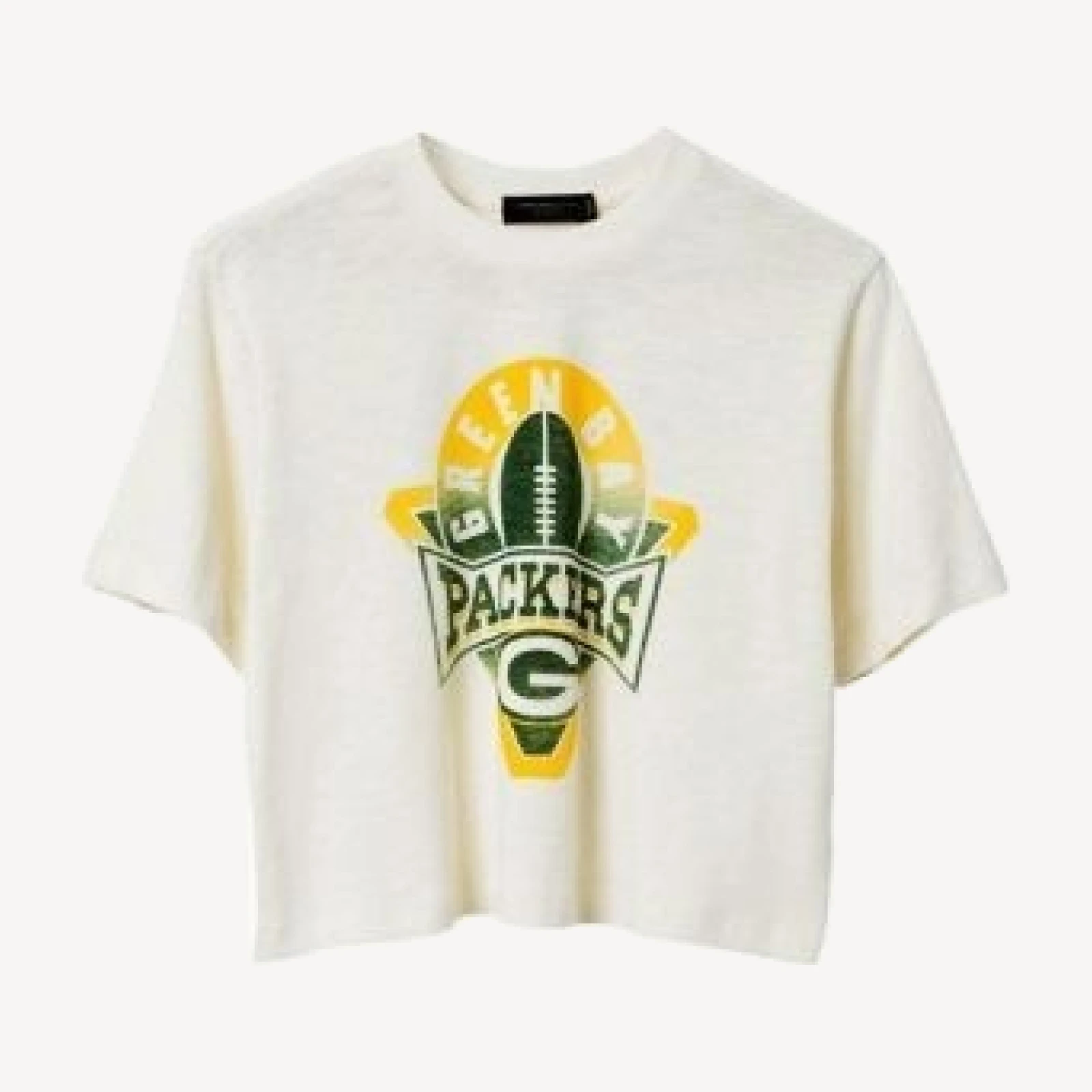 Junk Food Clothing Women's Nfl Green Bay Packers Mock Neck Crop Tee