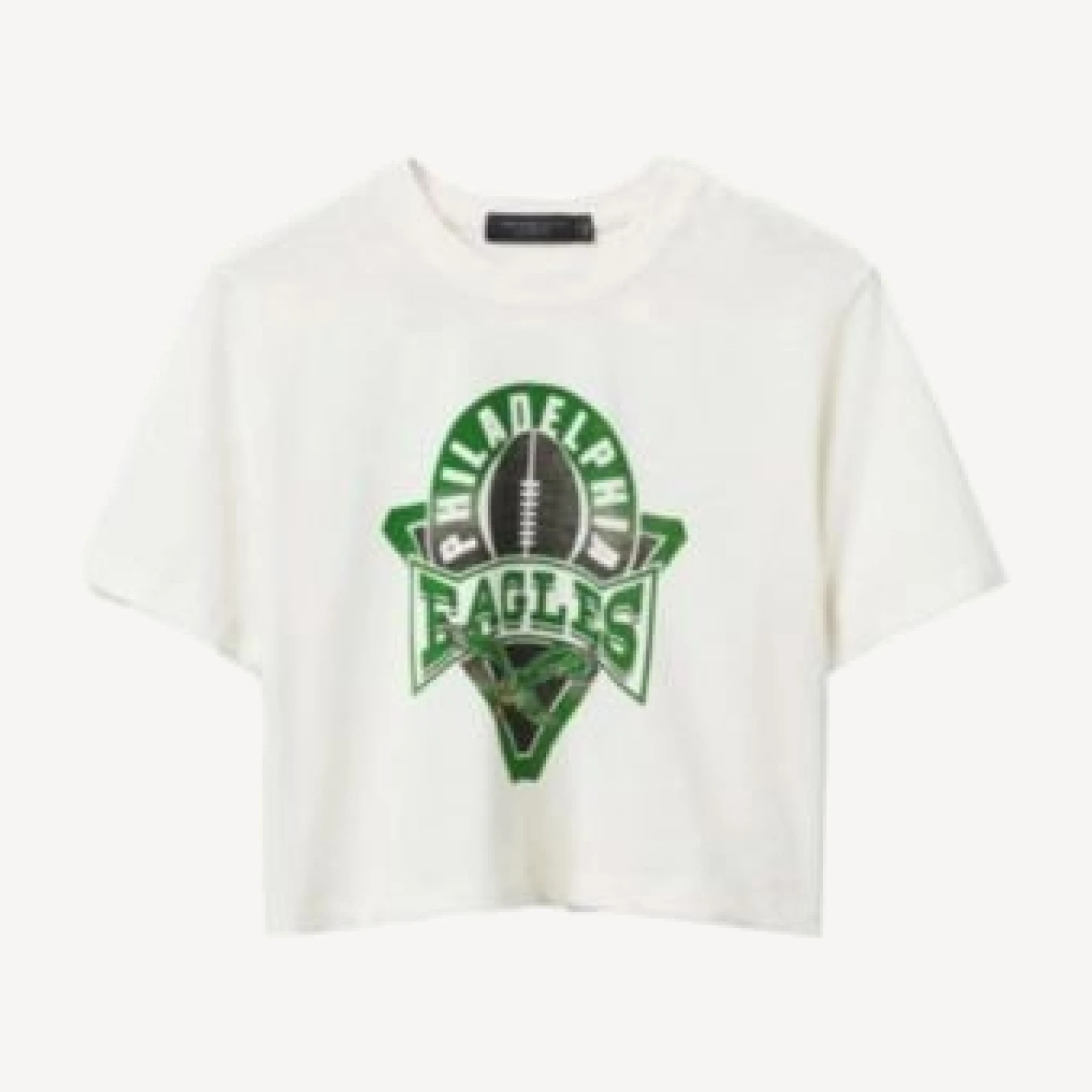 Junk Food Clothing Women's Nfl Philadelphia Eagles Mock Neck Crop Tee