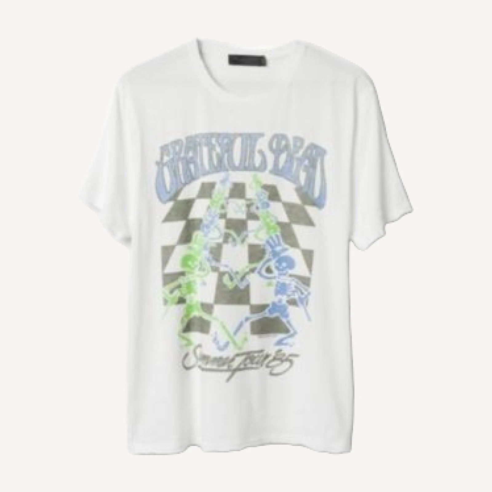 Junk Food Clothing Unisex Grateful Dead Checkers Vintage Tee