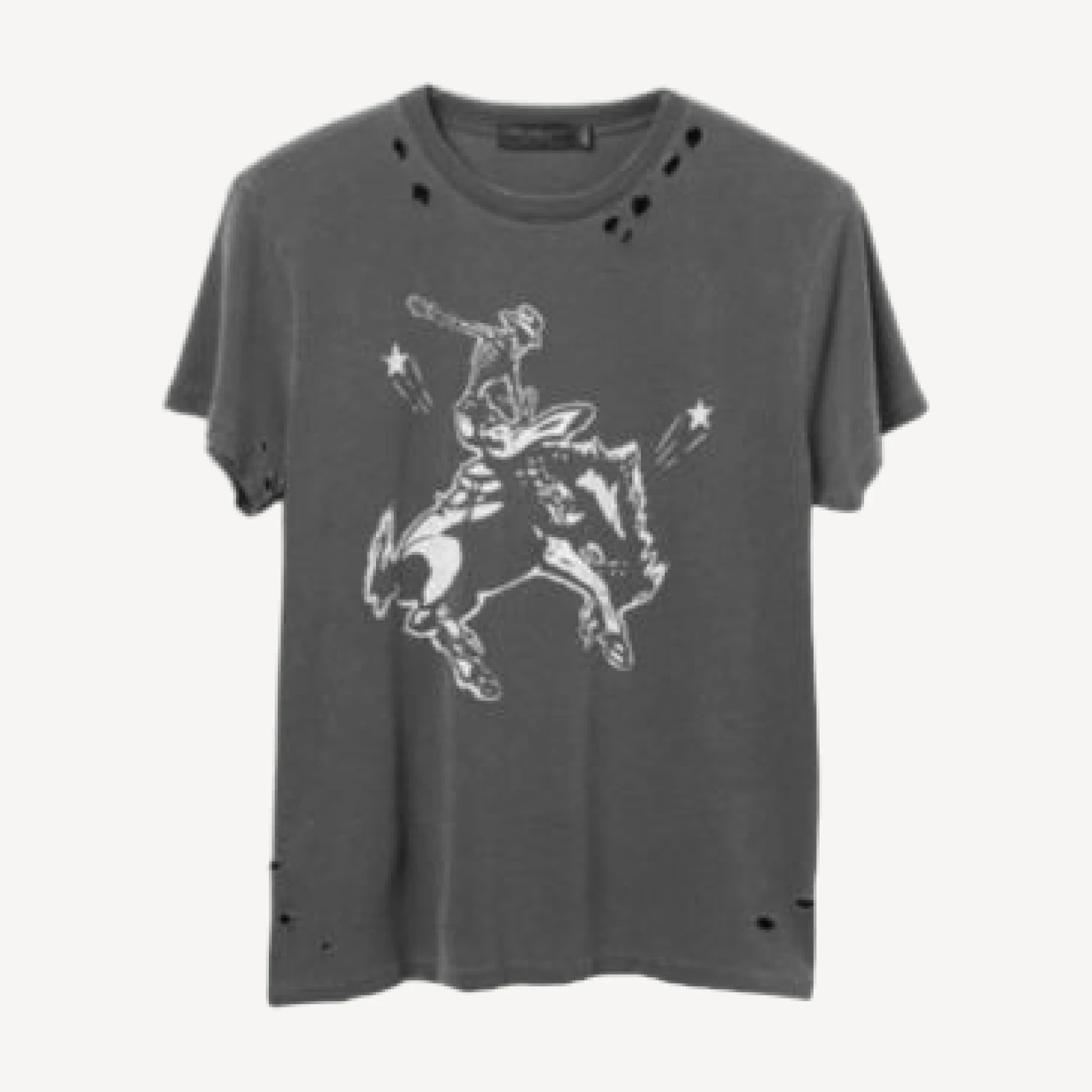 Junk Food Clothing Women's Aint My First Rodeo Vintage Destroy Tee