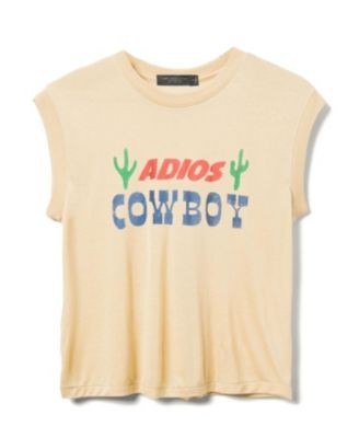 Junk Food Clothing Women's Adios Cowboy Vintage Tissue Tank