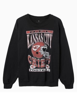 Junk Food Clothing Unisex Nfl Kansas City Chiefs Helmet Flea Market Crew