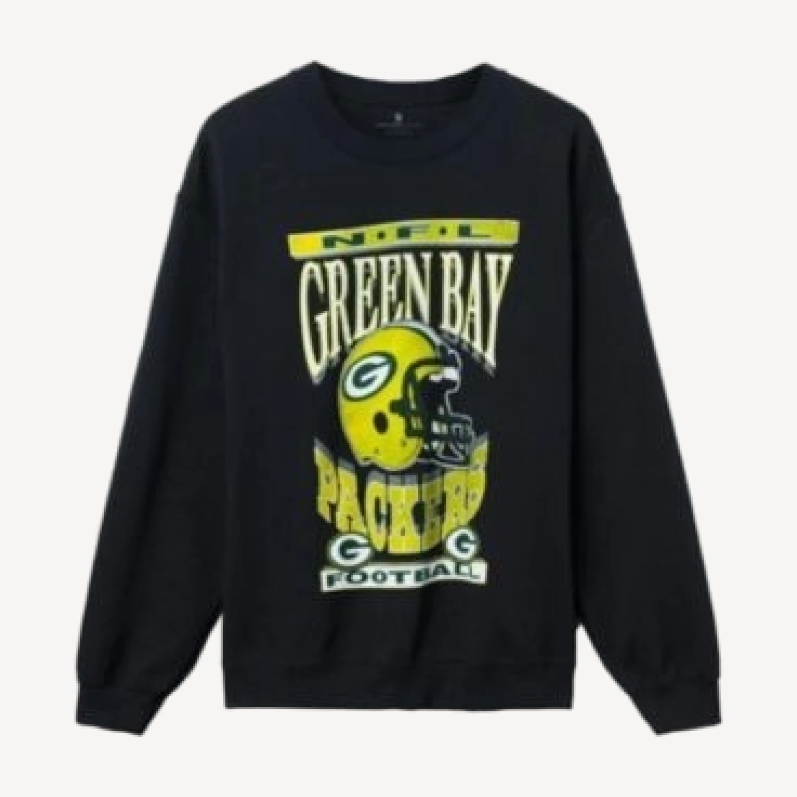 Junk Food Clothing Unisex Nfl Green Bay Packers Helmet Flea Market Crew