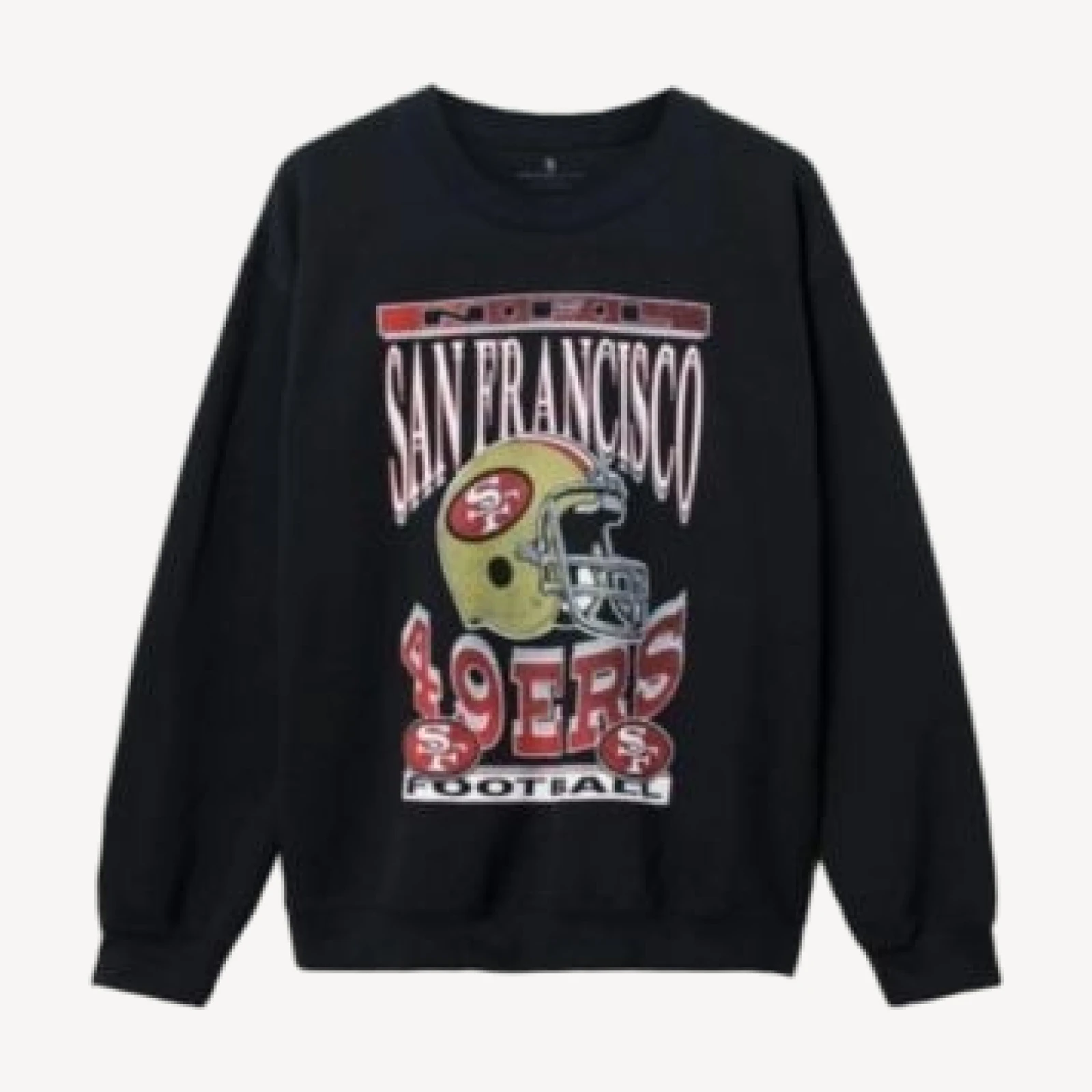 Junk Food Clothing Unisex Nfl San Francisco 49ers Helmet Flea Market Crew