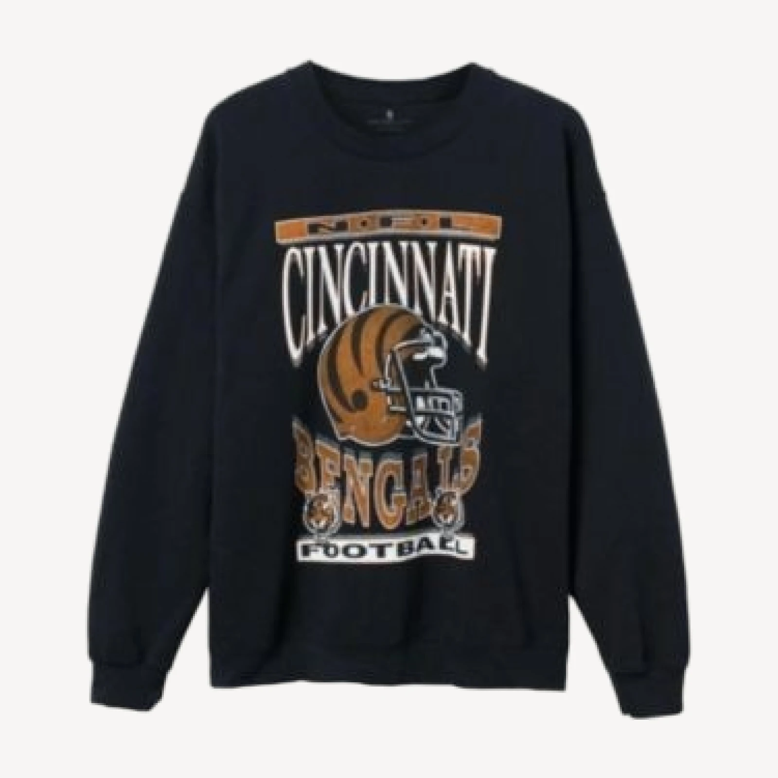 Junk Food Clothing Unisex Nfl Cincinnati Bengals Helmet Flea Market Crew