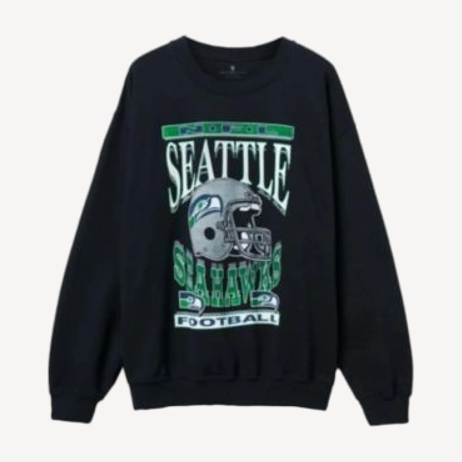 Junk Food Clothing Unisex Nfl Seattle Seahawks Helmet Flea Market Crew