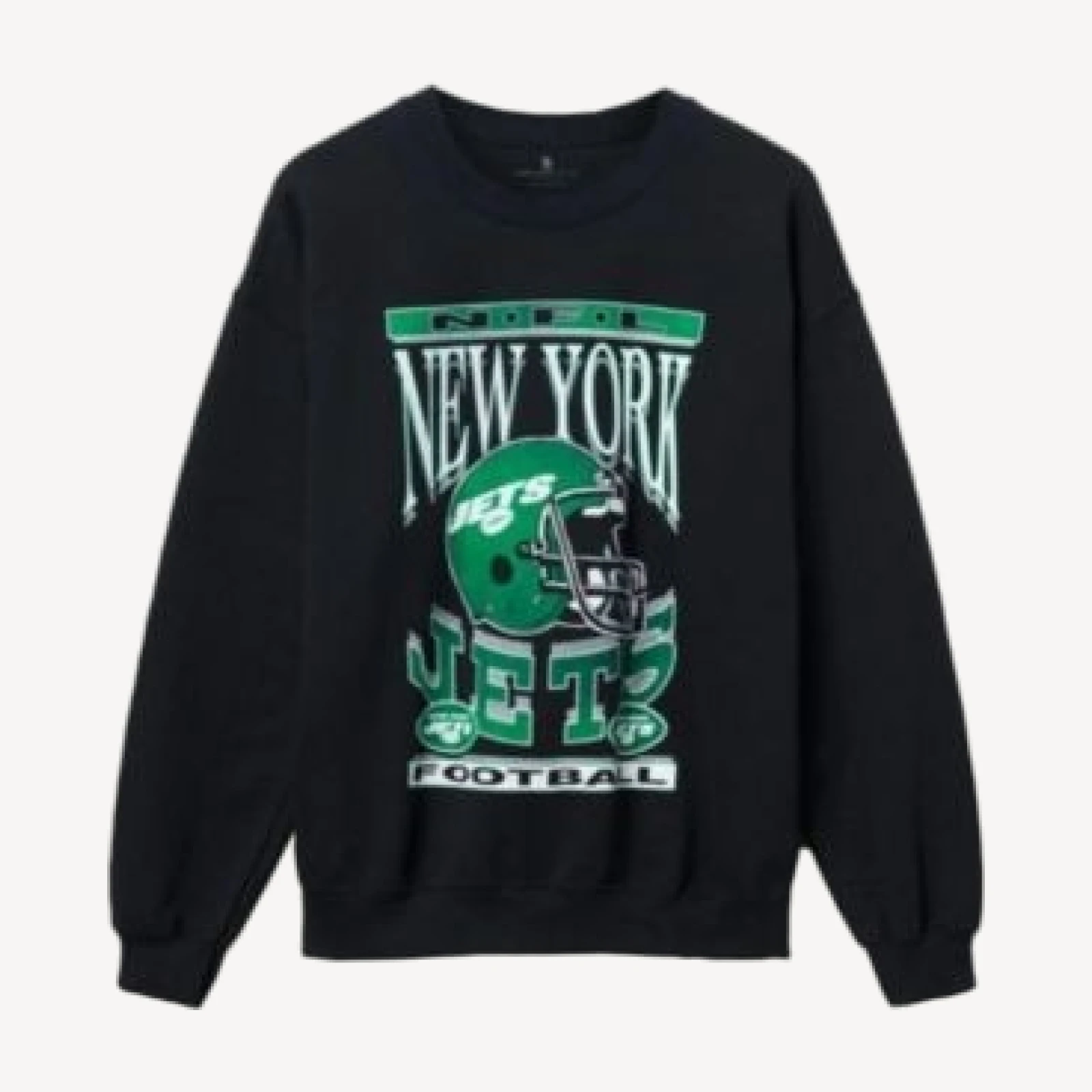 Junk Food Clothing Unisex Nfl New York Jets Helmet Flea Market Crew
