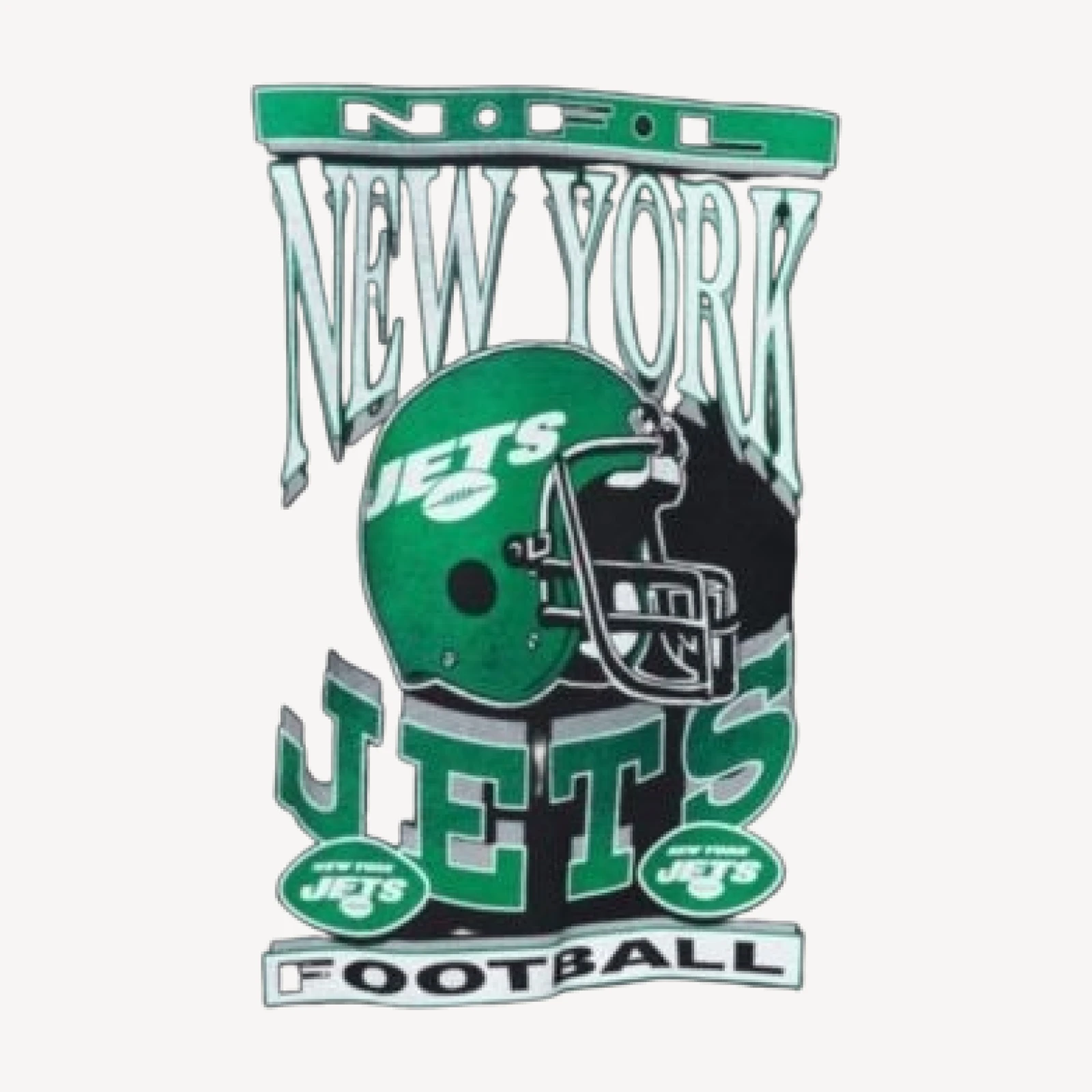 Junk Food Clothing Unisex Nfl New York Jets Helmet Flea Market Crew