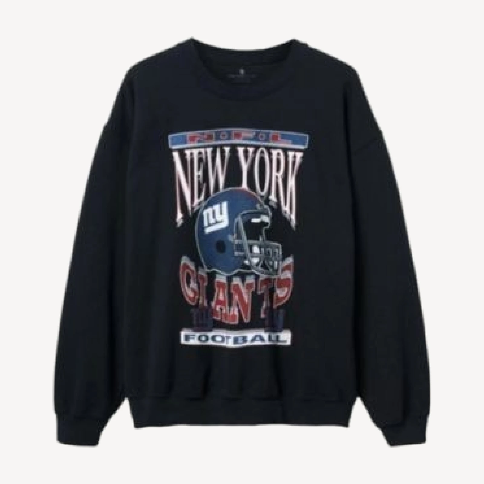 Junk Food Clothing Unisex Nfl New York Giants Helmet Flea Market Crew