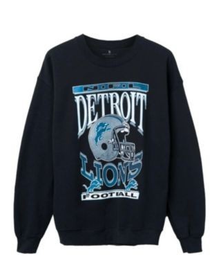 Junk Food Clothing Unisex Nfl Detroit Lions Helmet Flea Market Crew