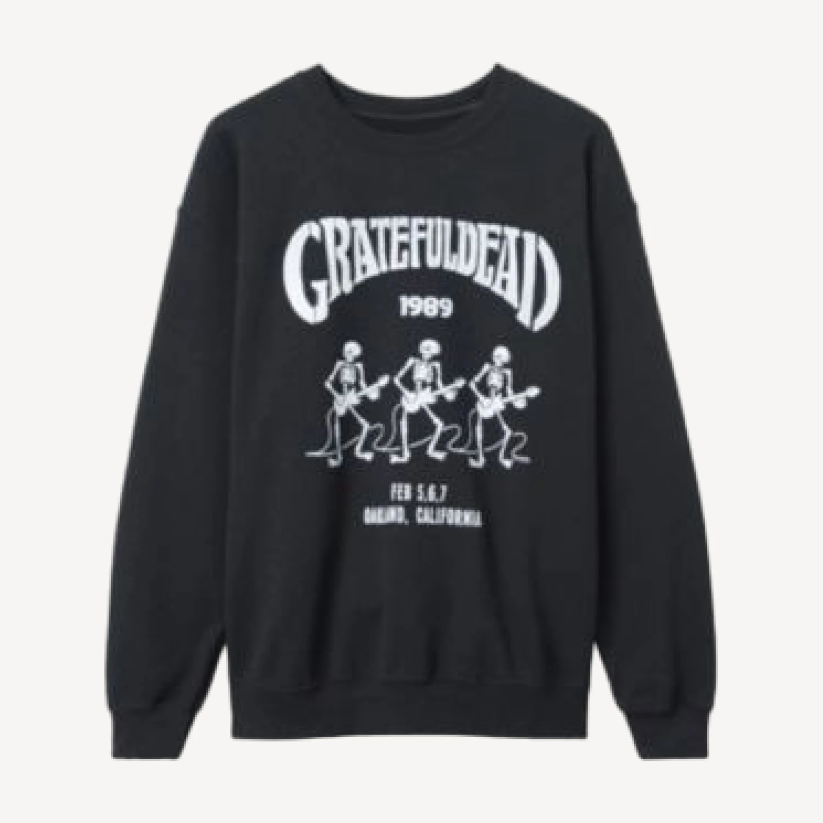 Junk Food Clothing Unisex Grateful Dead 1989 Flea Market Fleece Sweatshirt