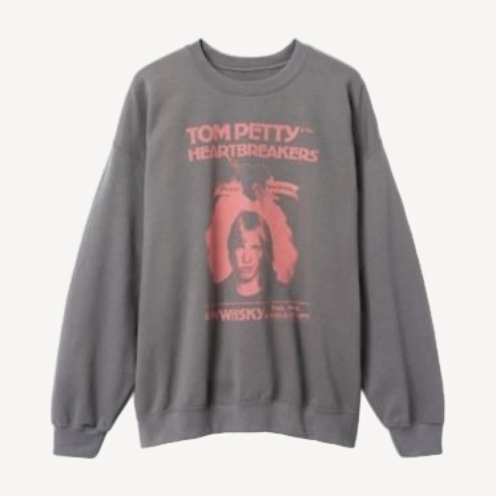Junk Food Clothing Unisex Tom Petty at the Whiskey Flea Market Crew Sweatshirt