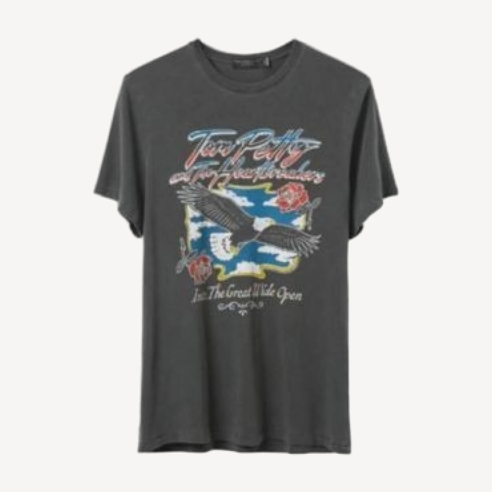 Junk Food Clothing Unisex Tom Petty Eagle Vintage Tee