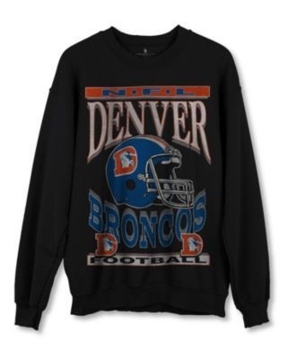 Junk Food Clothing Nfl Unisex Denver Broncos Helmet Flea Market Crew Fleece Sweatshirt