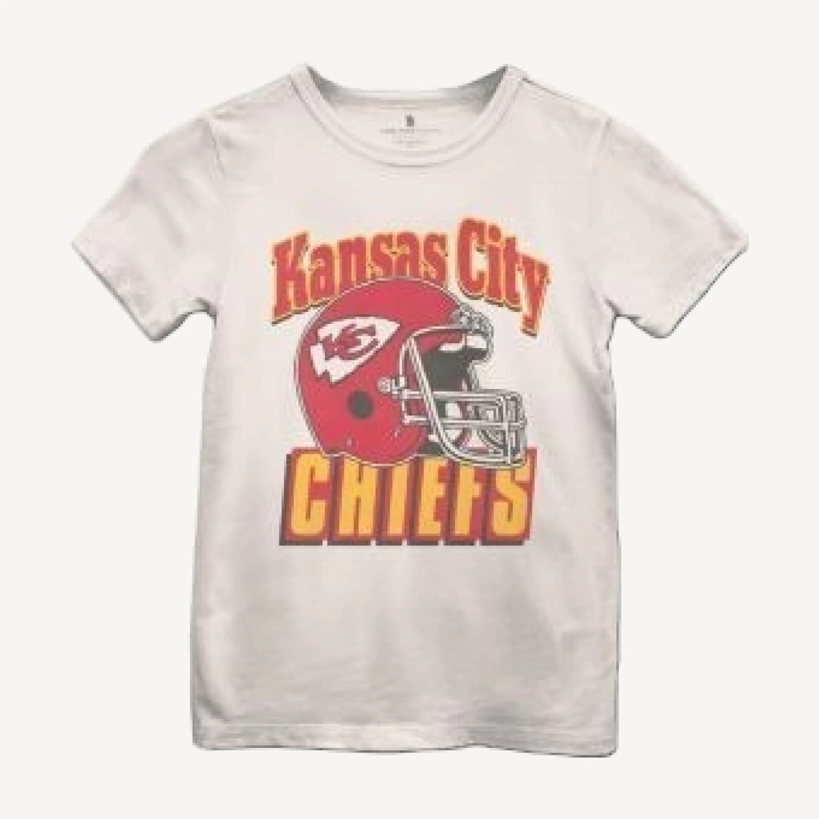 Junk Food Clothing Unisex Nfl Kansas City Chiefs Helmet Tee - Little Kid, Big Kid