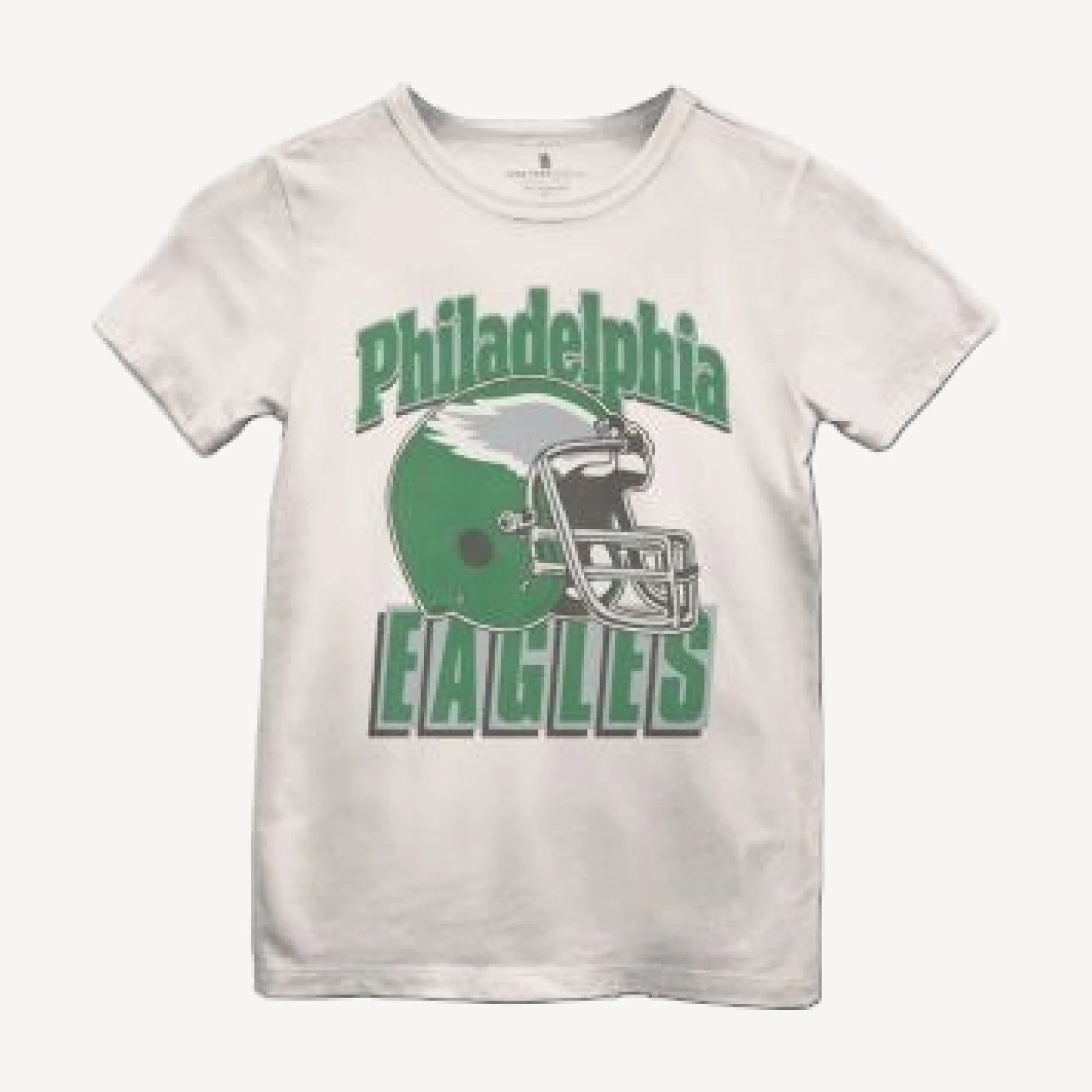 Junk Food Clothing Unisex Nfl Philadelphia Eagles Helmet Tee - Little Kid, Big Kid