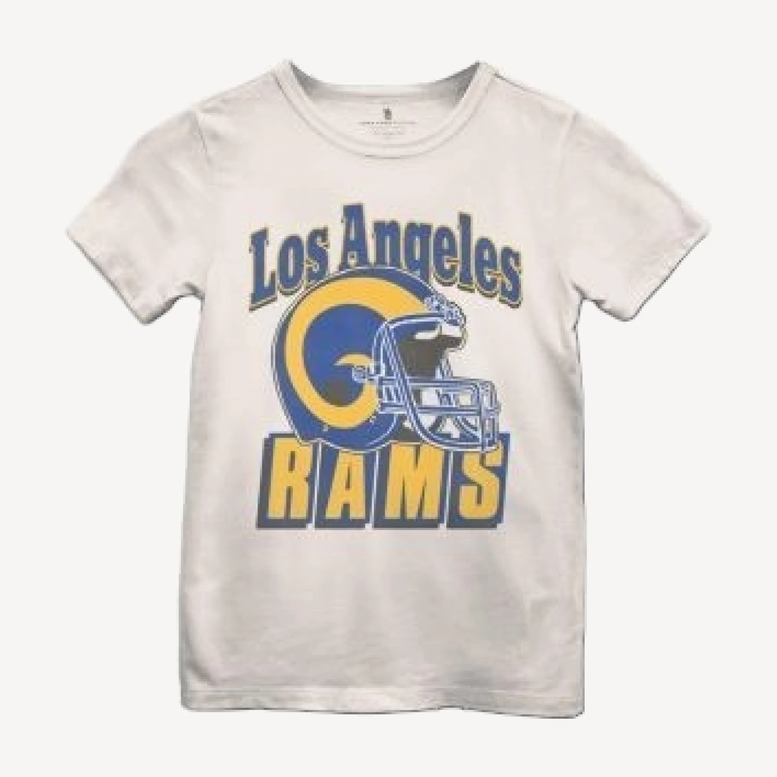 Junk Food Clothing Unisex Nfl Los Angeles Rams Helmet Tee - Little Kid, Big Kid