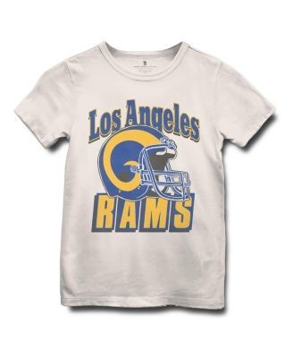 Junk Food Clothing Unisex Nfl Los Angeles Rams Helmet Tee - Little Kid, Big Kid