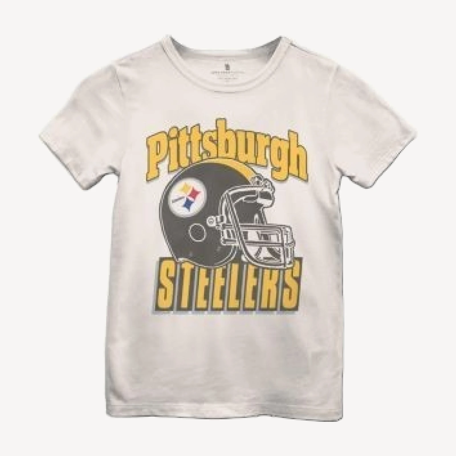 Junk Food Clothing Unisex Nfl Pittsburgh Steelers Helmet Tee - Little Kid, Big Kid