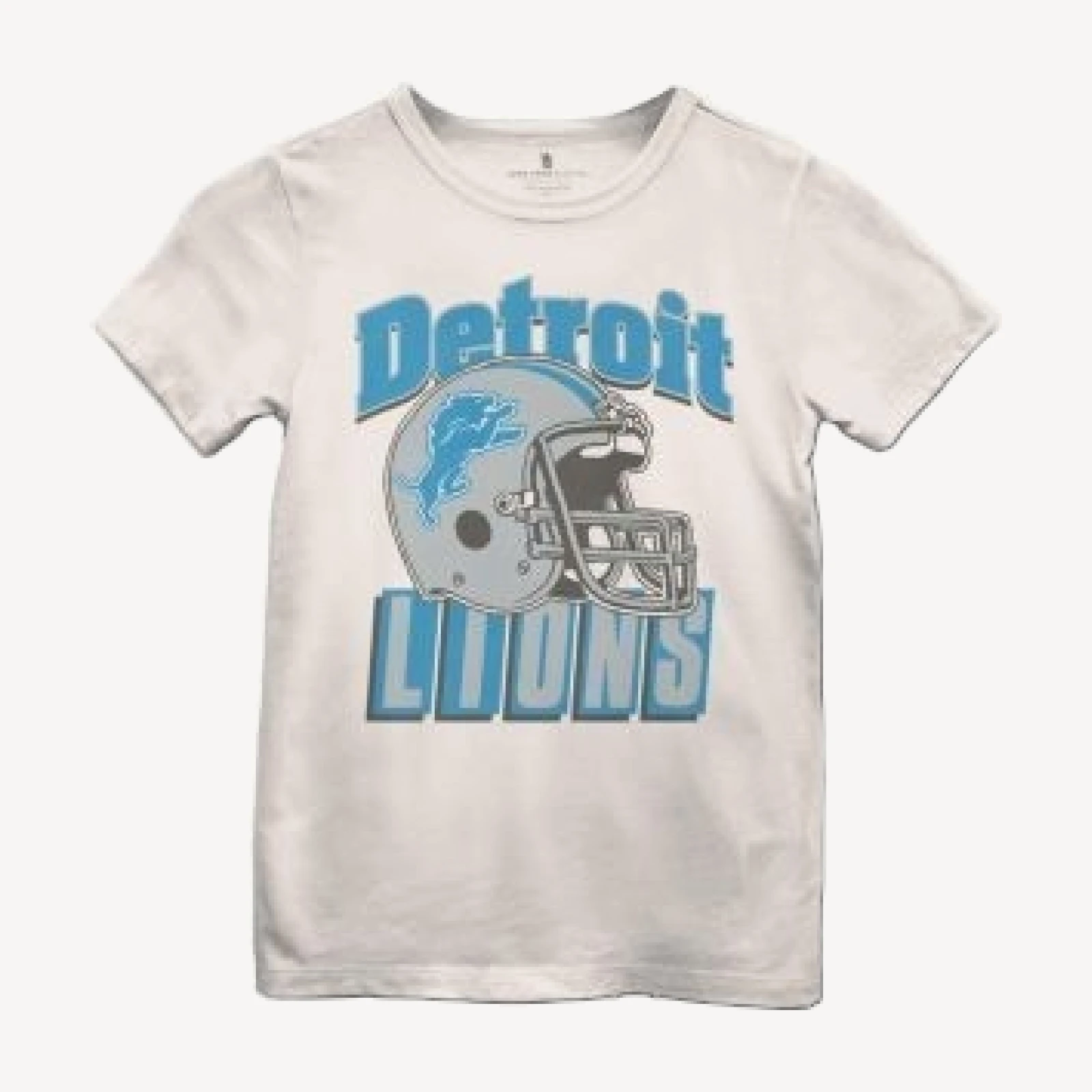 Junk Food Clothing Unisex Nfl Detroit Lions Helmet Tee - Little Kid, Big Kid