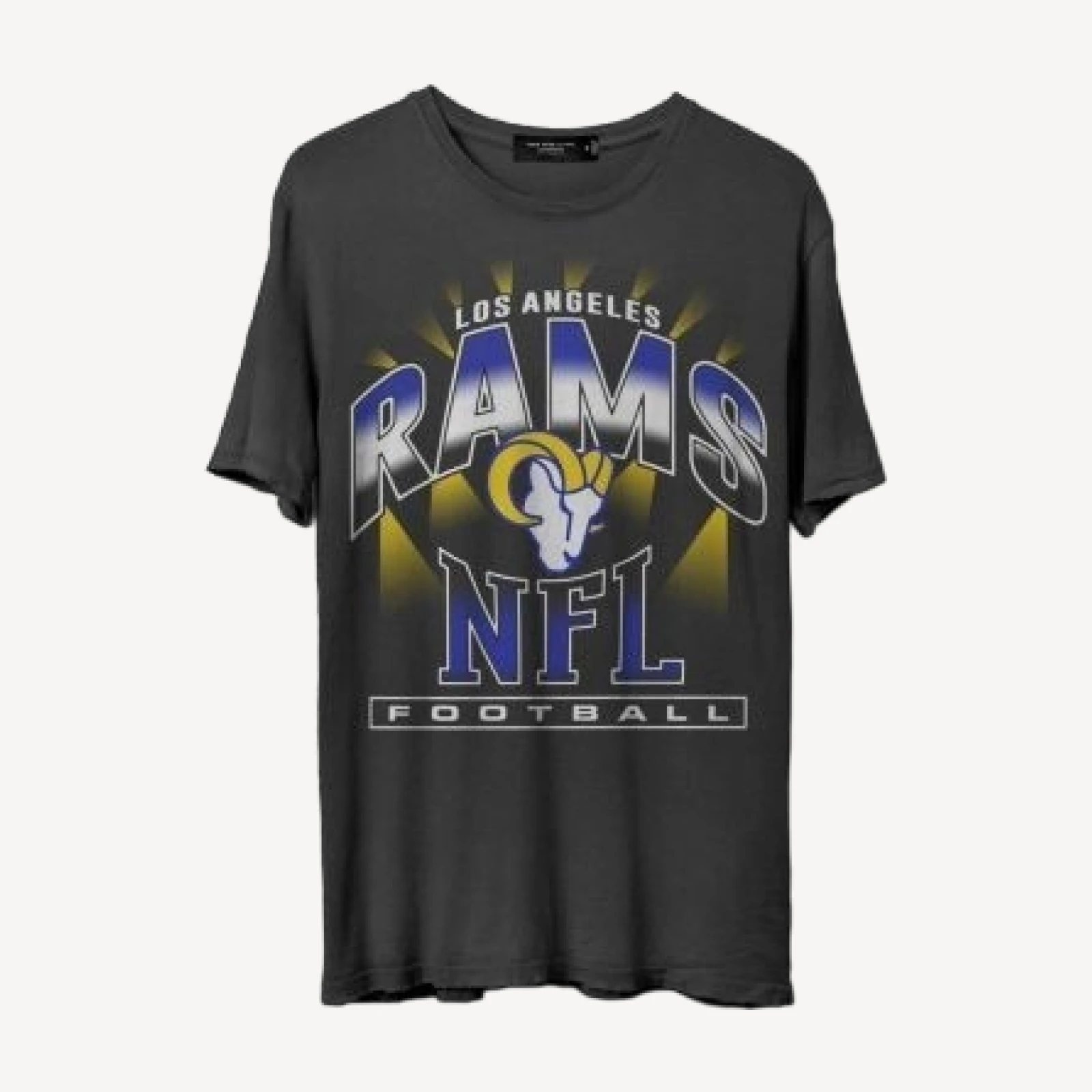 Junk Food Clothing Unisex Nfl Los Angeles Rams Chrome Flea Market Tee