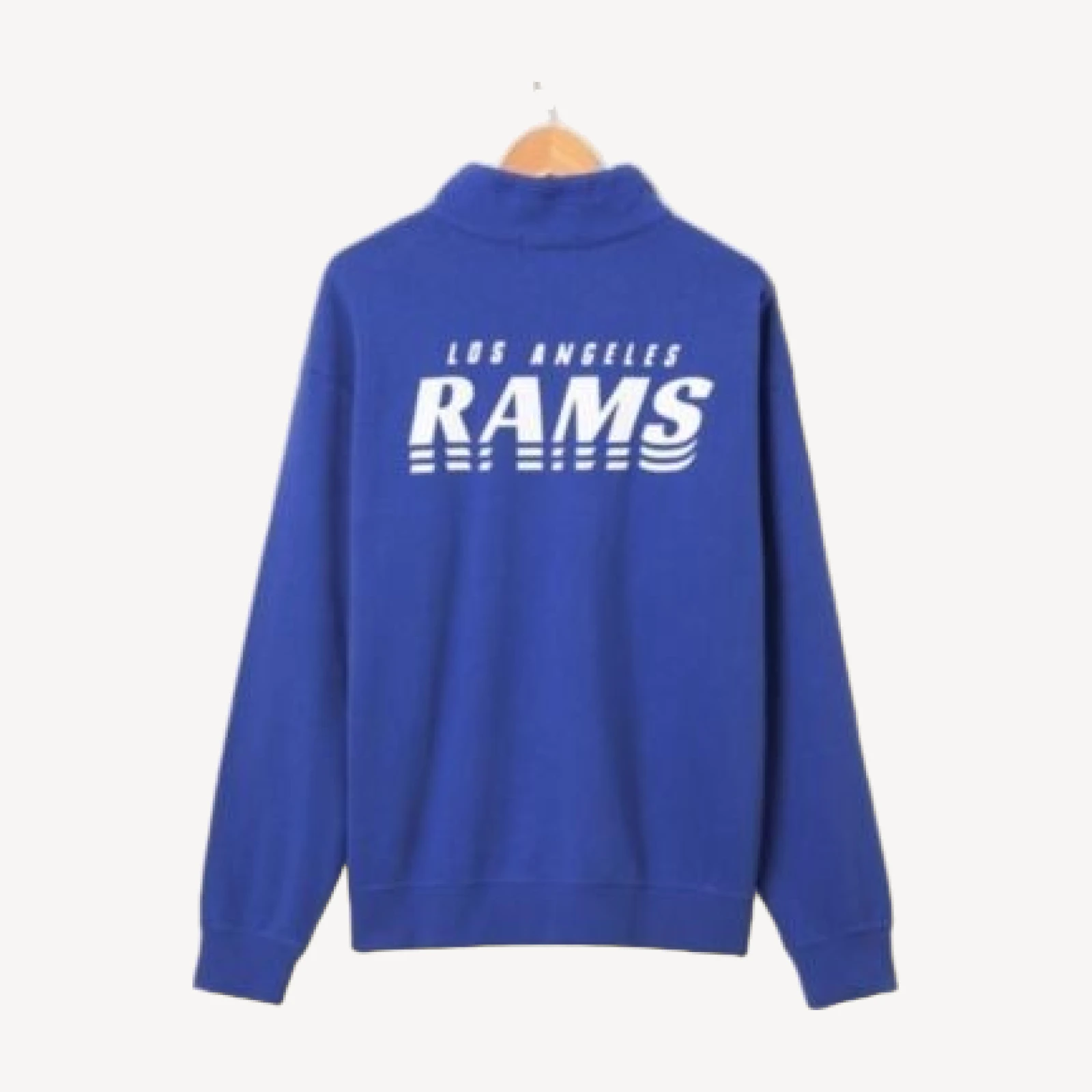 Junk Food Clothing Unisex Nfl Los Angeles Rams Mock 1/4 Button Up