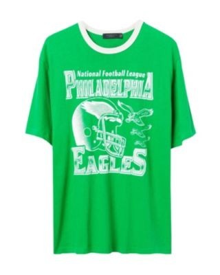 Junk Food Clothing Unisex Nfl Philadelphia Eagles Oversized Ringer Tee