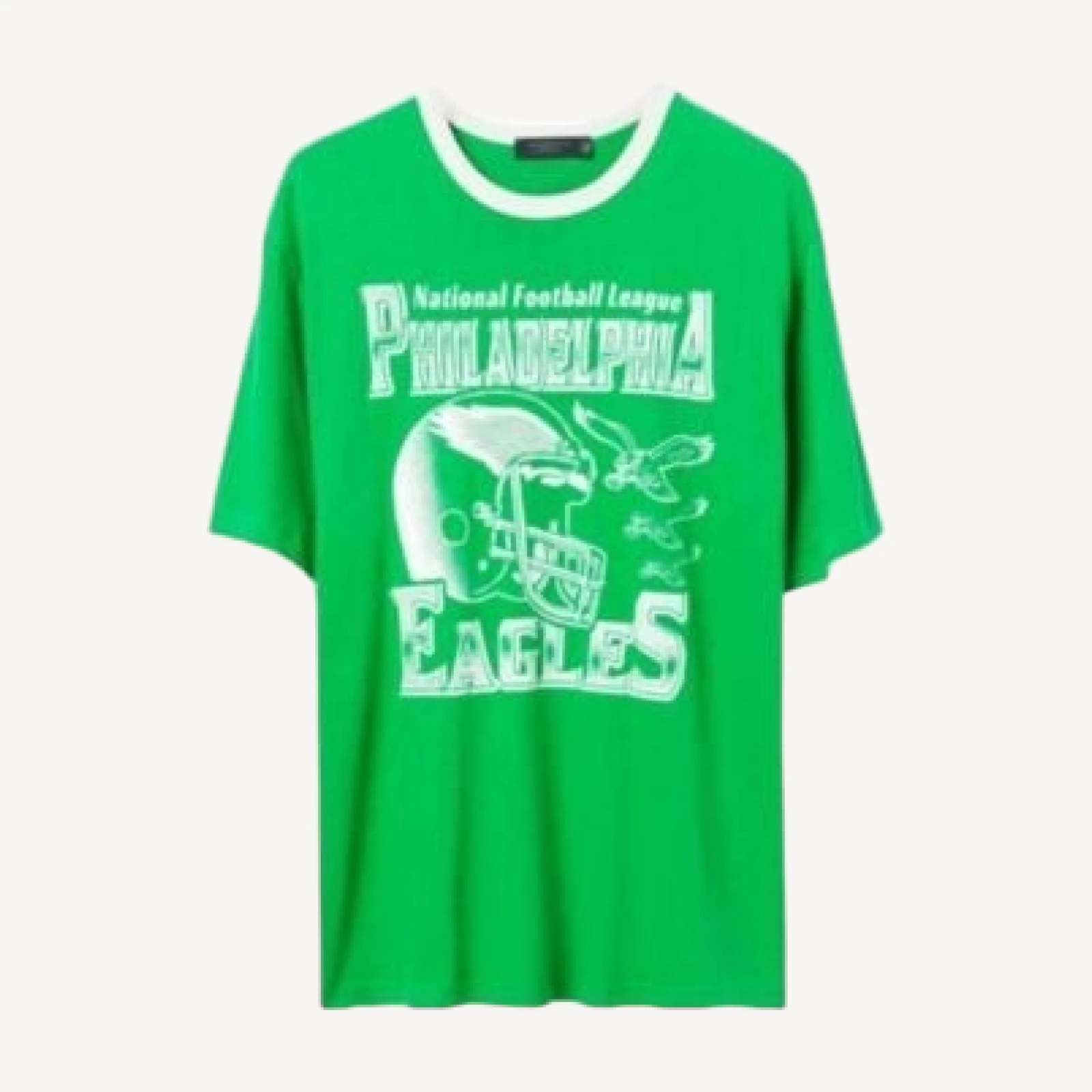 Junk Food Clothing Unisex Nfl Philadelphia Eagles Oversized Ringer Tee