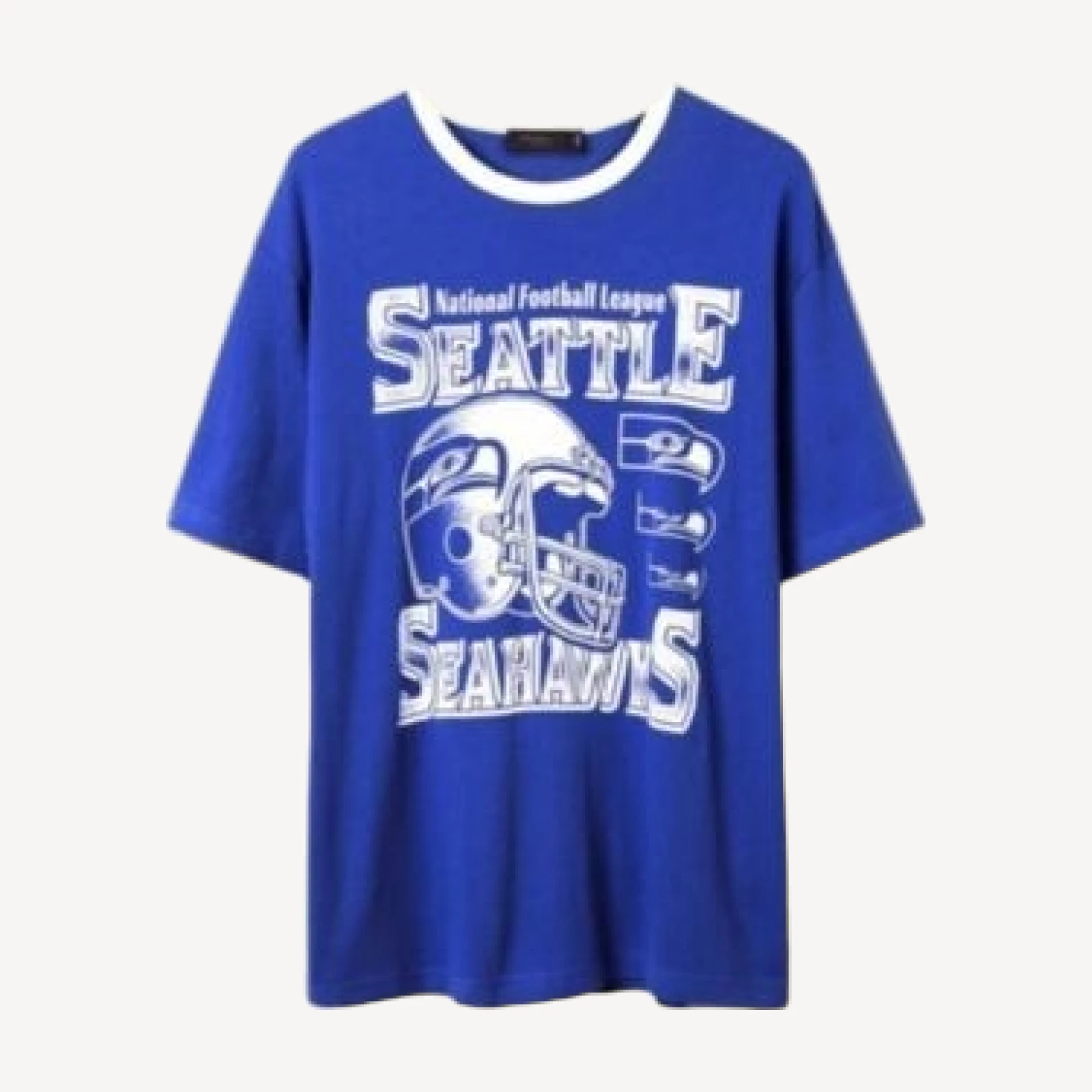 Junk Food Clothing Unisex Nfl Los Angeles Rams Oversized Ringer Tee