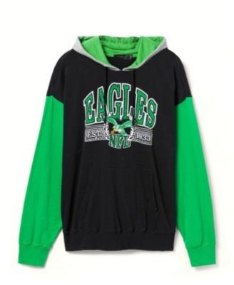 Junk Food Clothing Unisex Nfl Philadelphia Eagles Tri Color Block Hoodie