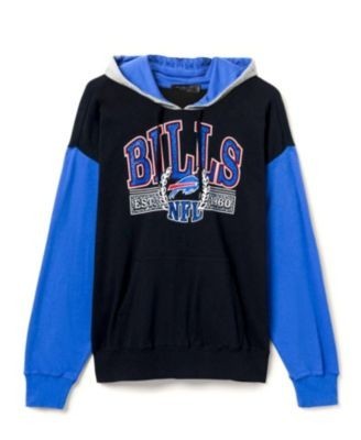 Junk Food Clothing Unisex Nfl Buffalo Bills Tri Color Block Hoodie