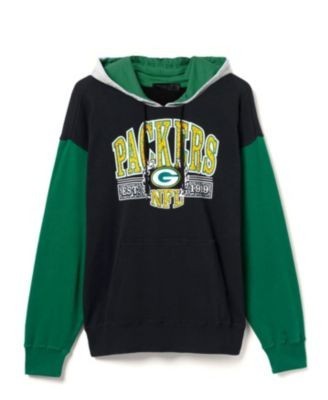 Junk Food Clothing Unisex Nfl Green Bay Packers Tri Color Block Hoodie
