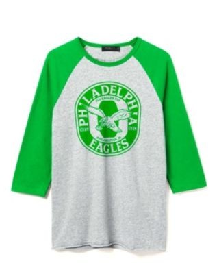 Junk Food Clothing Unisex Nfl Philadelphia Eagles Elite Raglan