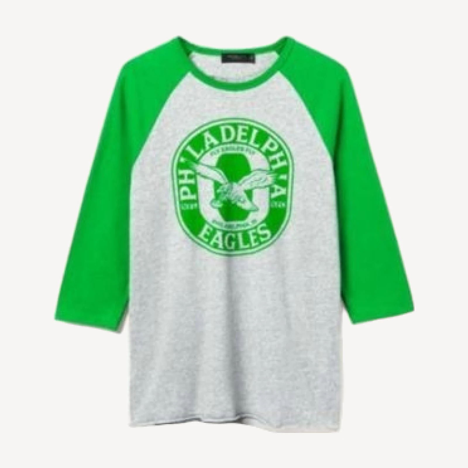 Junk Food Clothing Unisex Nfl Philadelphia Eagles Elite Raglan