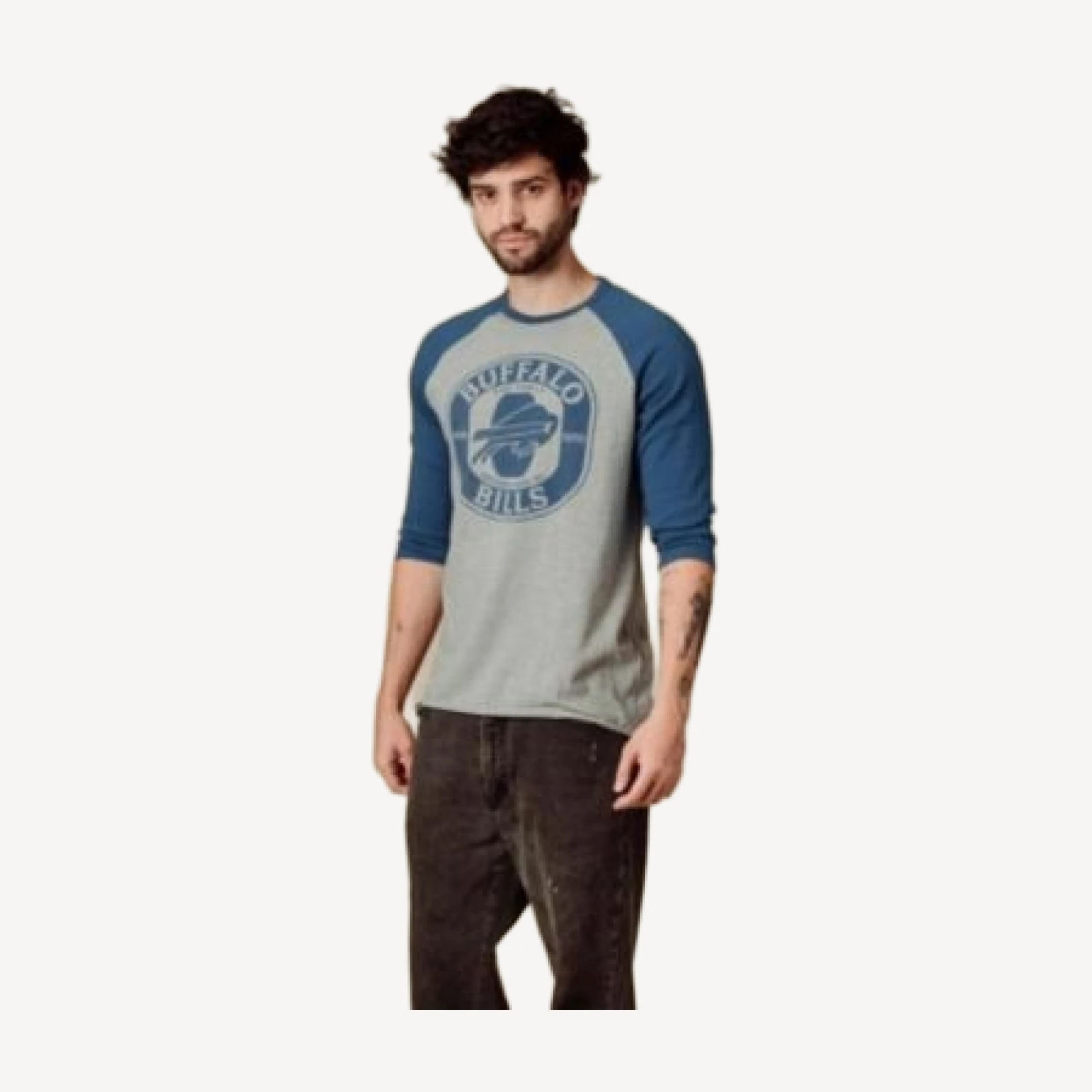 Junk Food Clothing Unisex Nfl Buffalo Bills Elite Raglan