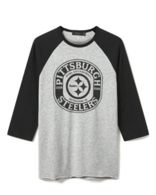 Junk Food Clothing Unisex Nfl Pittsburgh Steelers Elite Raglan Tee
