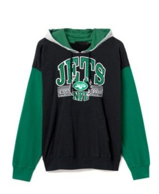 Junk Food Clothing Unisex Nfl New York Jets Tri Color Block Hoodie