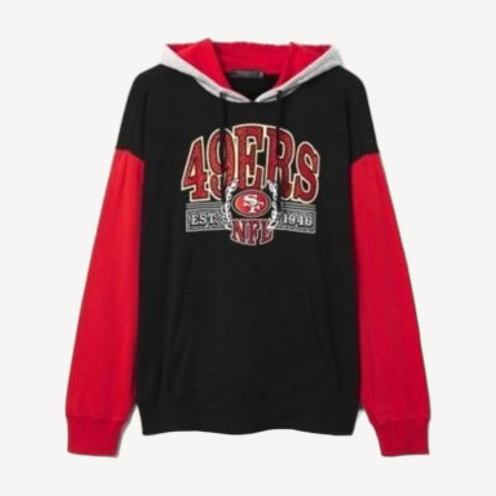Junk Food Clothing Unisex Nfl San Francisco 49ers Tri Color Block Hoodie