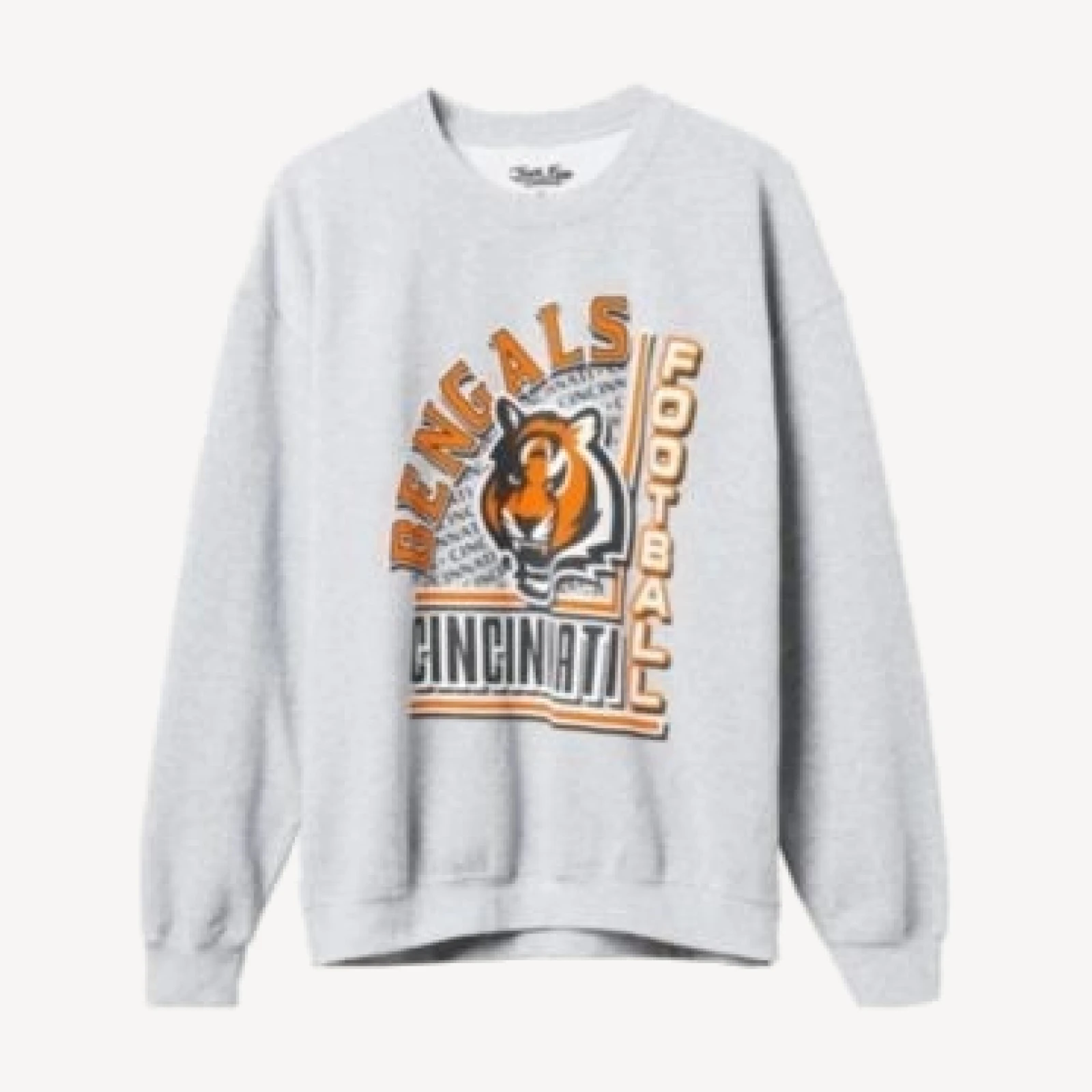Junk Food Clothing Unisex Nfl Cincinnati Bengals Backfield Crew Fleece Sweatshirt