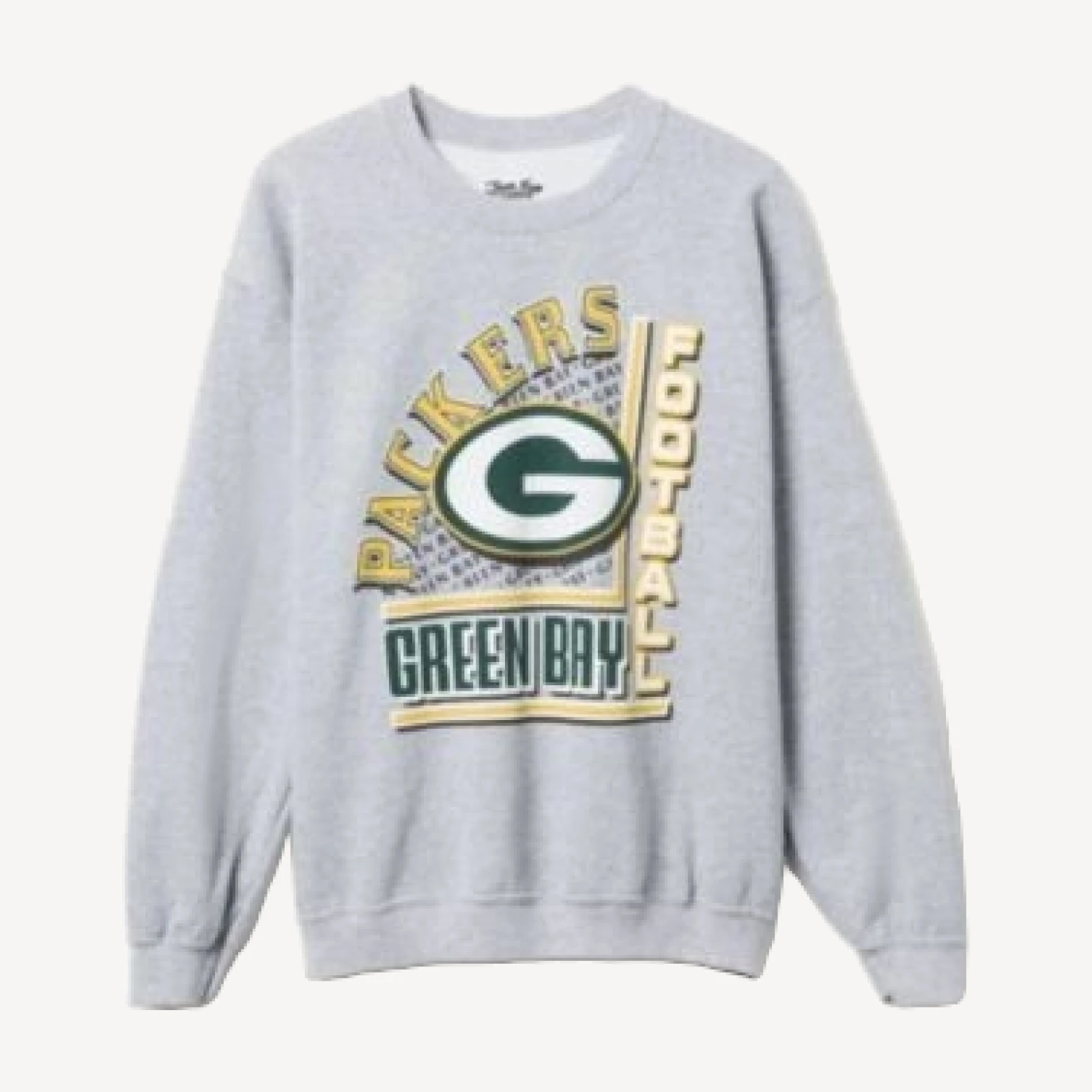 Junk Food Clothing Unisex Nfl Green Bay Packers Backfield Crew Fleece Sweatshirt