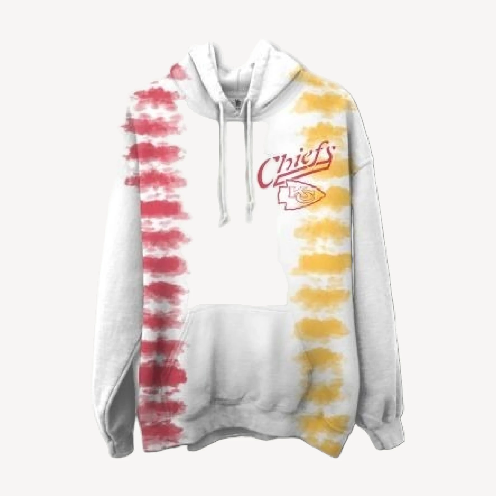 Junk Food Clothing Unisex Nfl Kansas City Chiefs Stitch Tie Dye Hoodie