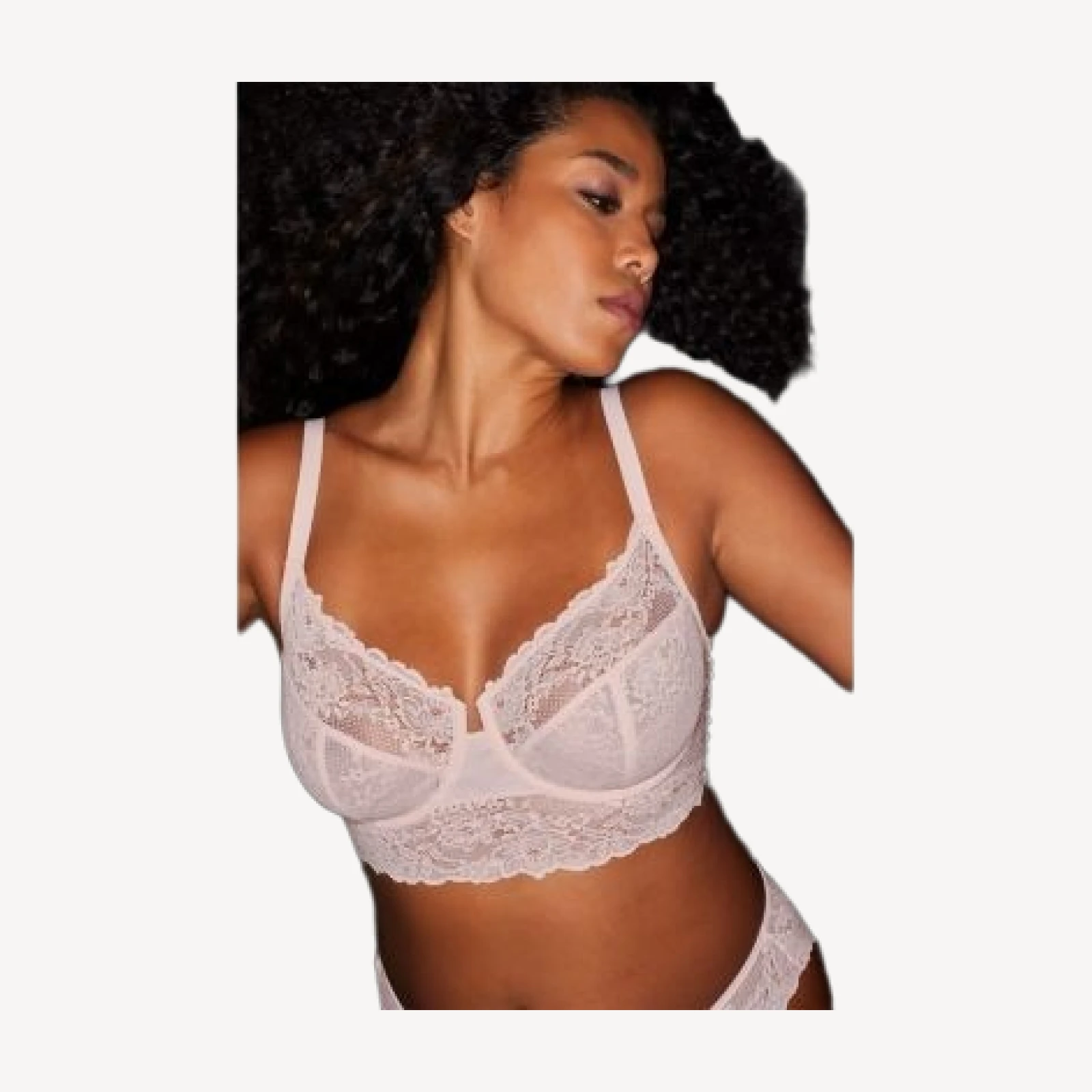 Natori Heavenly Full Coverage Longline Lace Underwire Bra