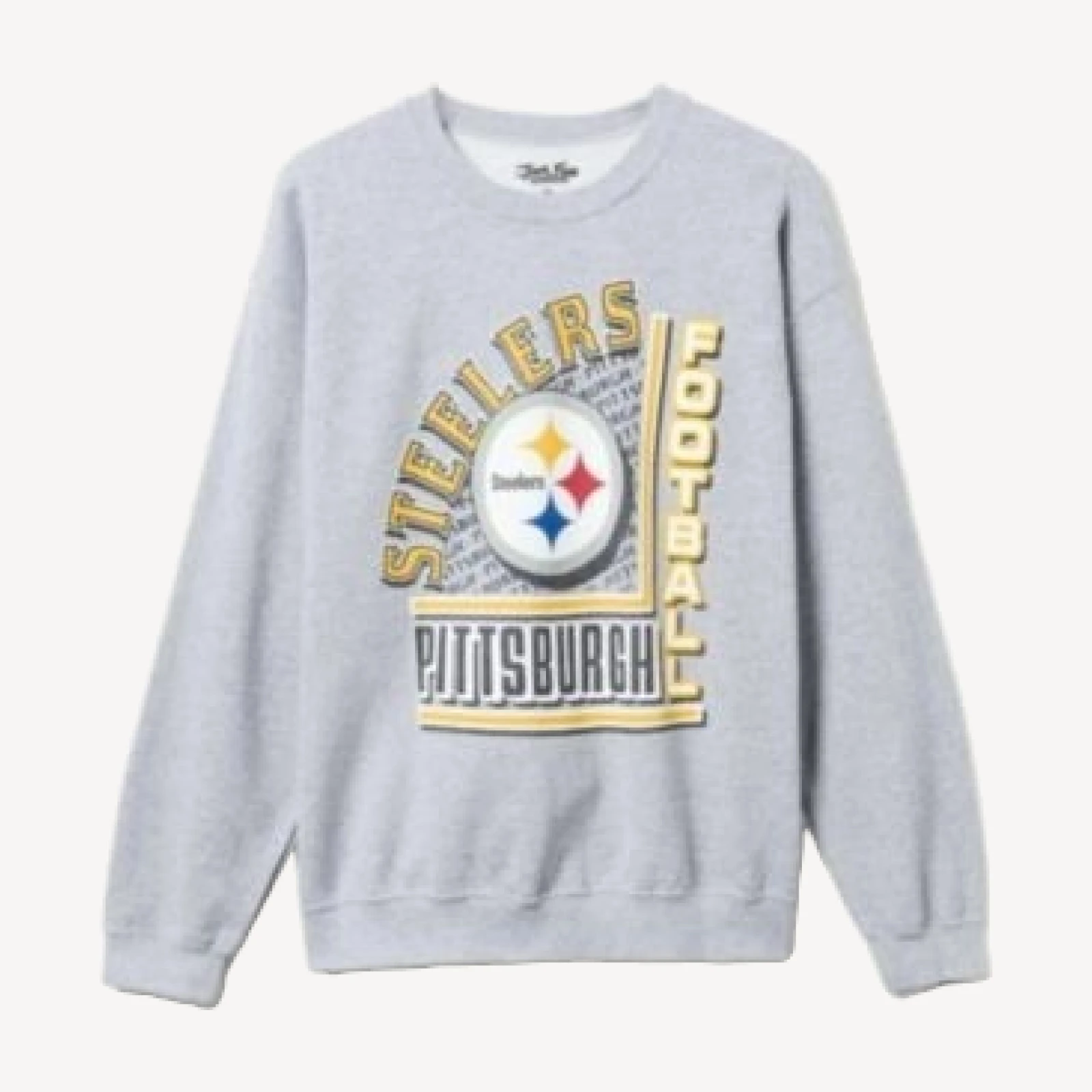 Junk Food Clothing Unisex Nfl Pittsburgh Steelers Backfield Crew Fleece Sweatshirt