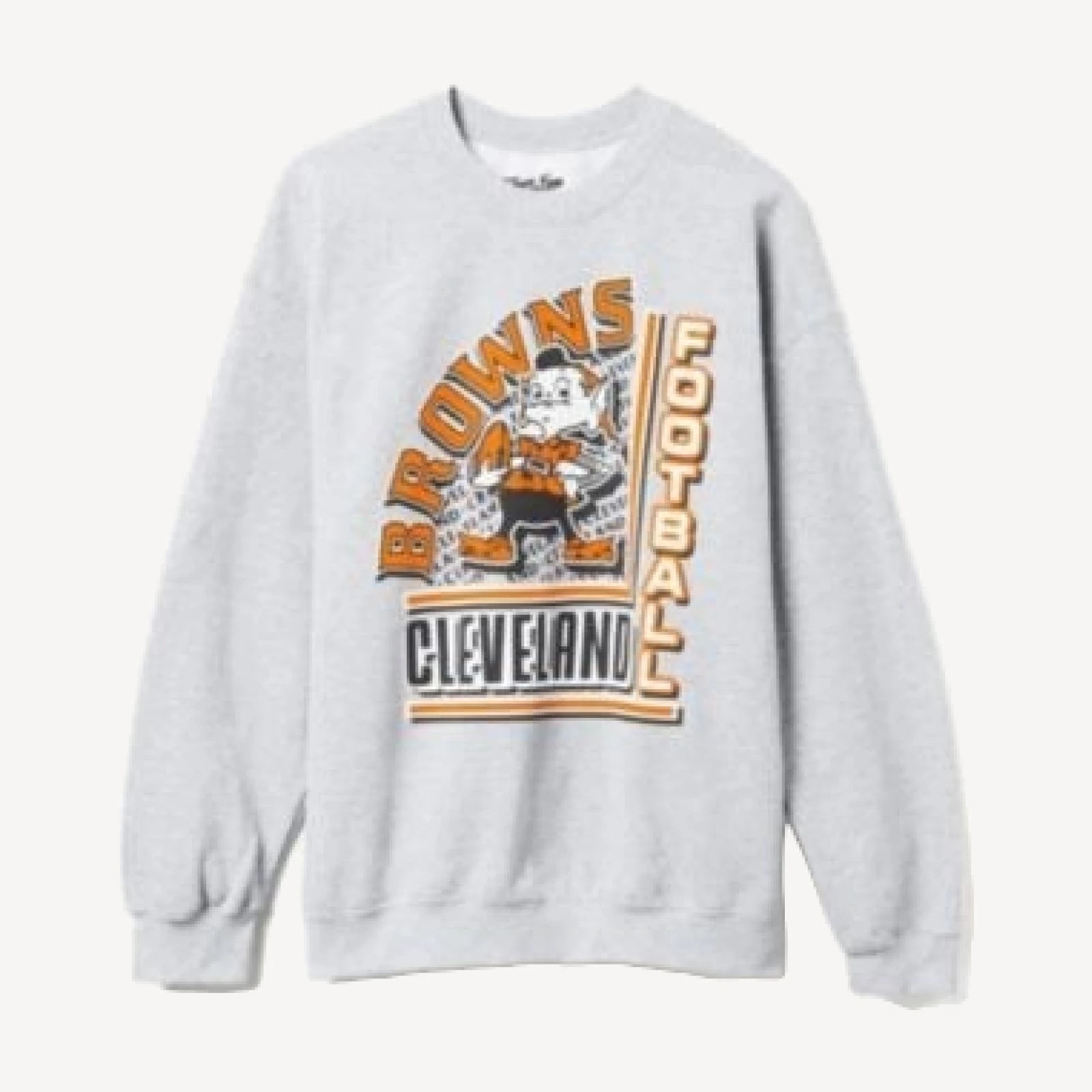Junk Food Clothing Unisex Nfl Cleveland Browns Backfield Crew Fleece Sweatshirts