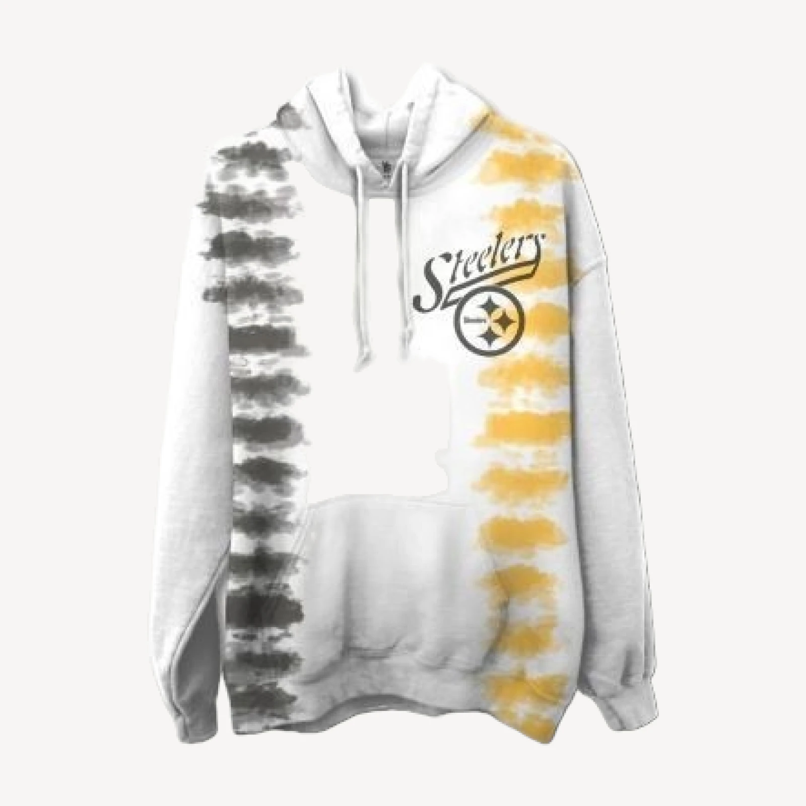 Junk Food Clothing Unisex Nfl Pittsburgh Steelers Stitch Tie Dye Hoodie