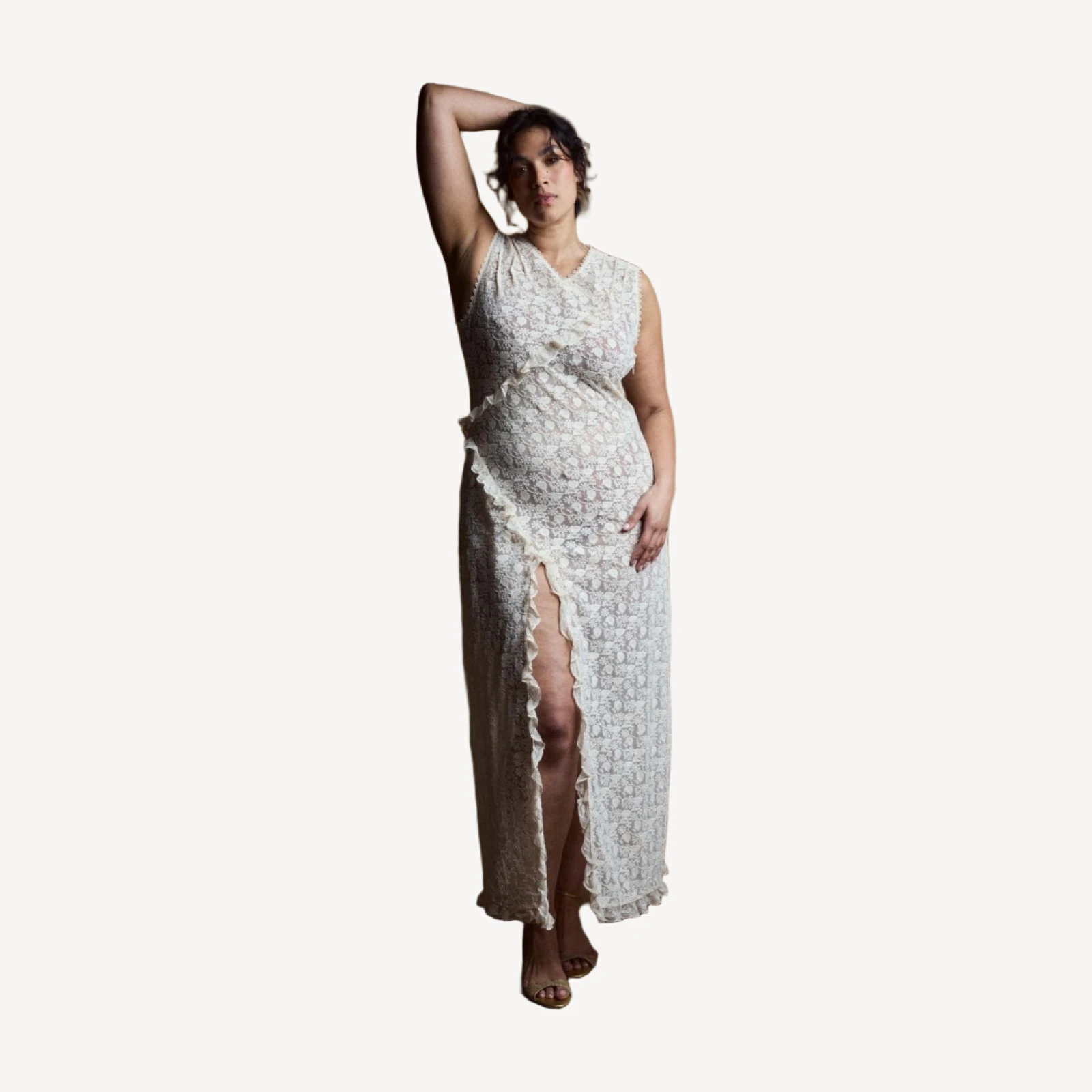 ANABELIA DRESS -- SOFT CAMELLIA