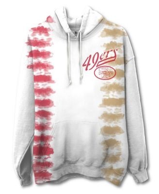 Junk Food Clothing Unisex Nfl San Francisco 49ers Stitch Tie Dye Hoodie