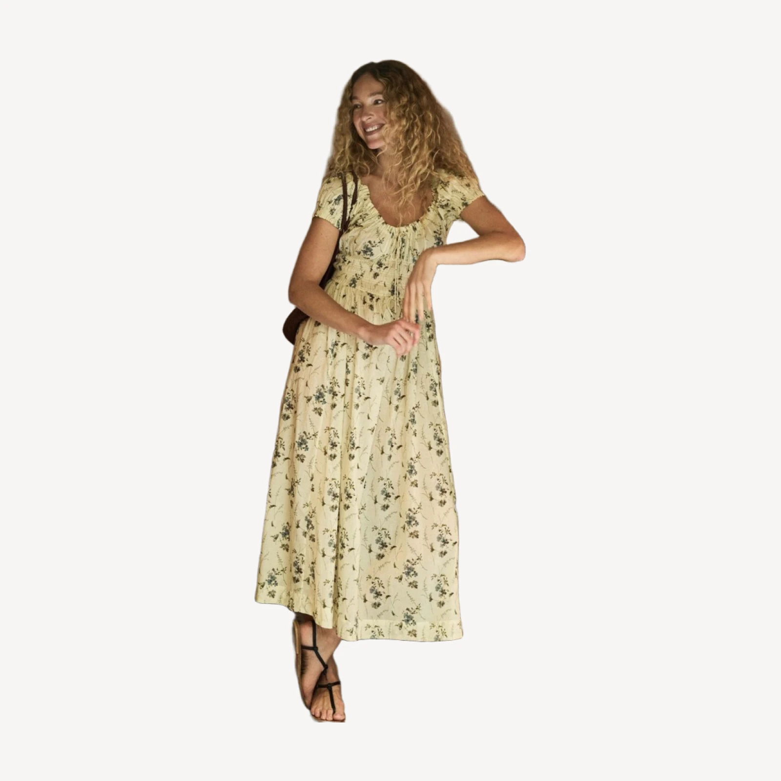ASHLYNN DRESS -- SUNSHINE PRAIRIE ROSE