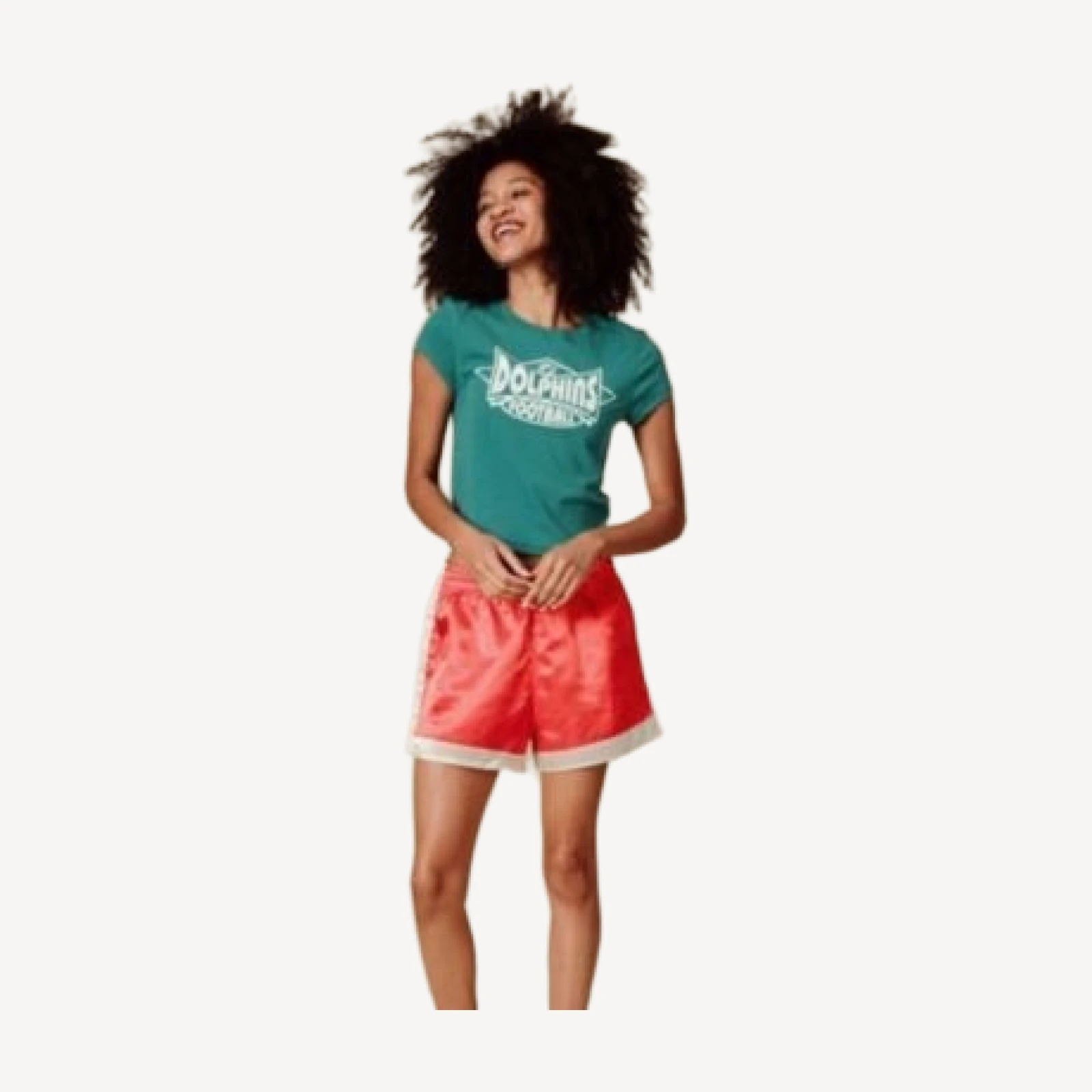Junk Food Clothing Women's Nfl Miami Dolphins Baby Tee