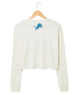 Junk Food Clothing Women's Nfl Detroit Lions Sunday Crop Thermal